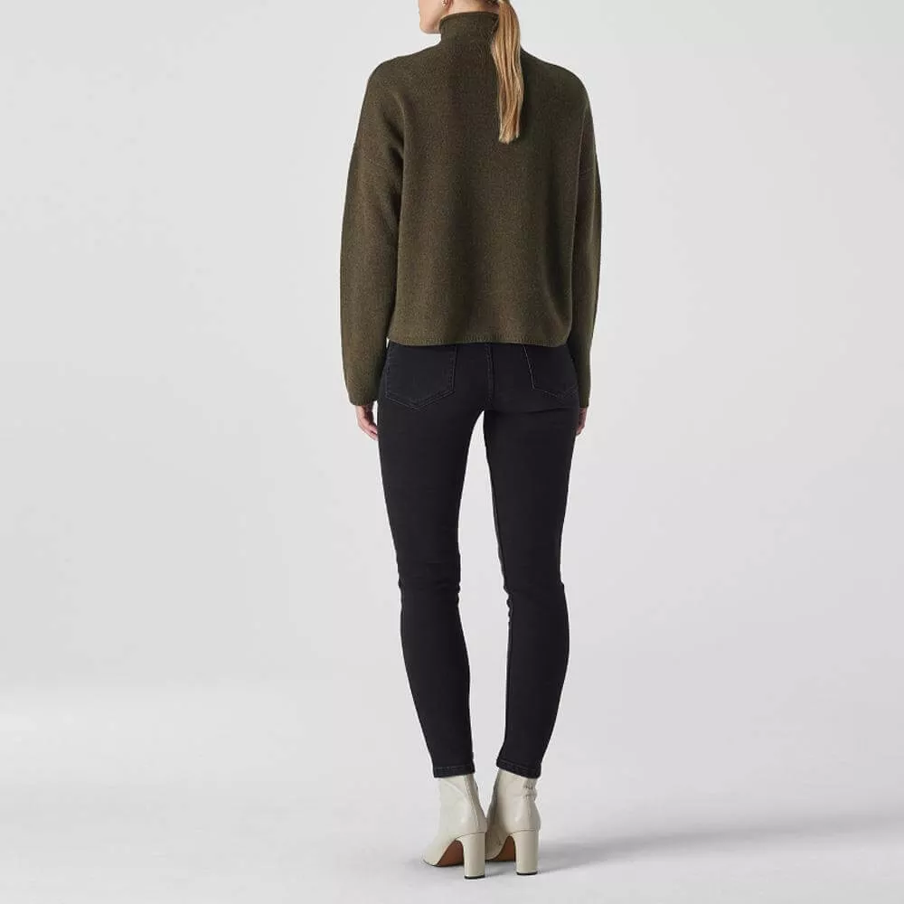 Whistles Sculpted Skinny Black Jeans